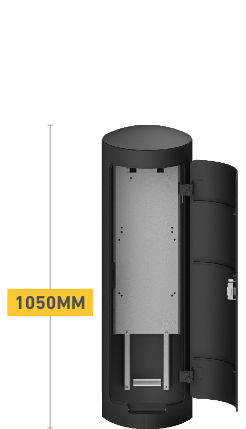 Poller mit 330 mm Durchmesser und 1050 mm Höhe