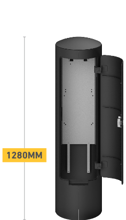 Poller mit 330 mm Durchmesser und 1280 mm Höhe