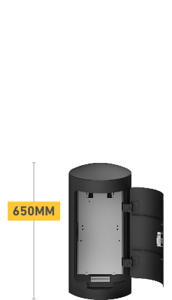 Poller mit 330 mm Durchmesser und 650 mm Höhe