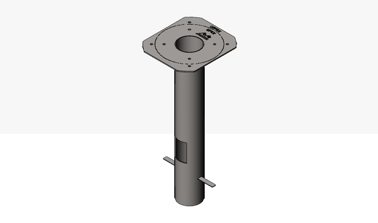 Bodenadapter für Edelstahl Energie Poller